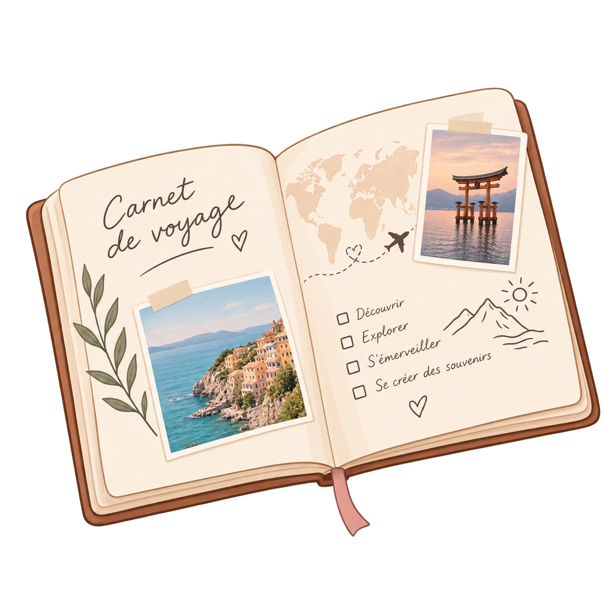 Carnet de voyage personnalisé